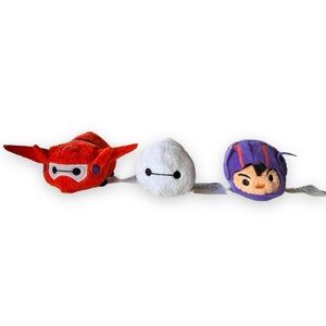 Disney Tsum Tsum Big Hero 6 Bundle of 3 Plush Toys Collectibles